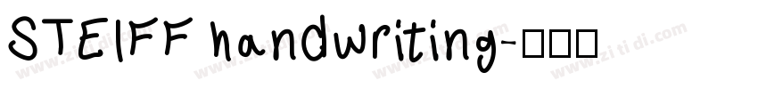 STEIFF handwriting字体转换